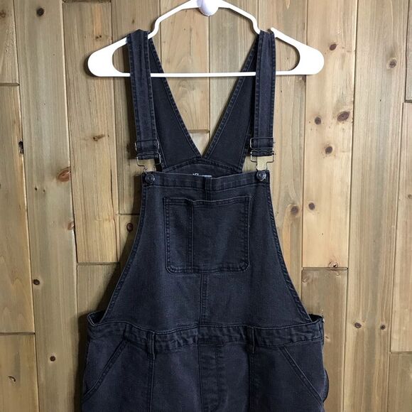 No Boundaries Womens Denim Stretch Charcoal Black Overalls Size XXXL / 3XG (21) - Picture 3 of 13